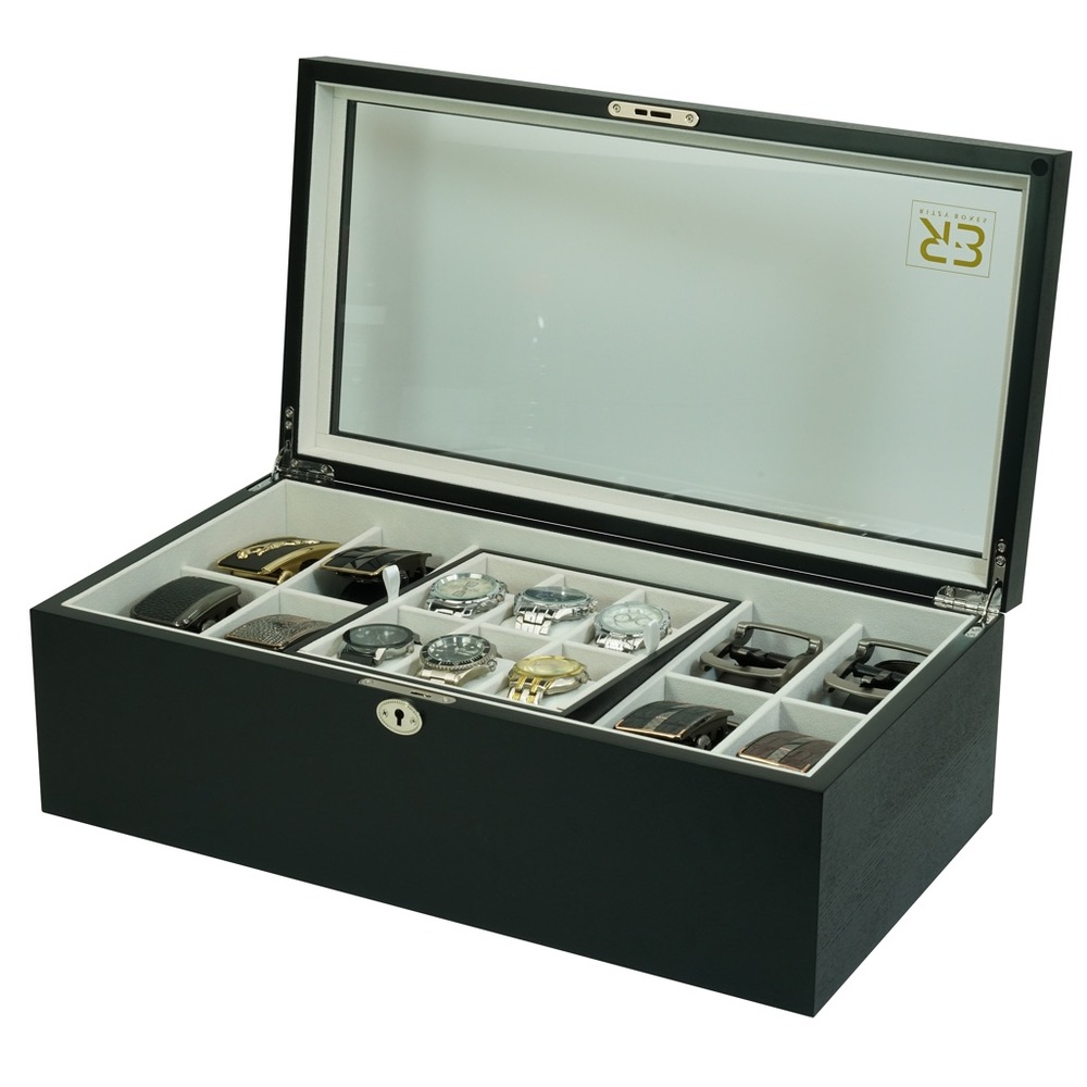 Wooden Watch, Belt and Jewelry Box